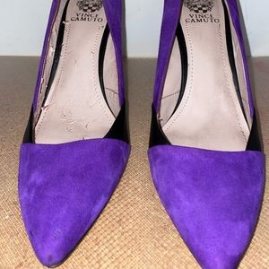 Purple Suede Vince Camuto pumps